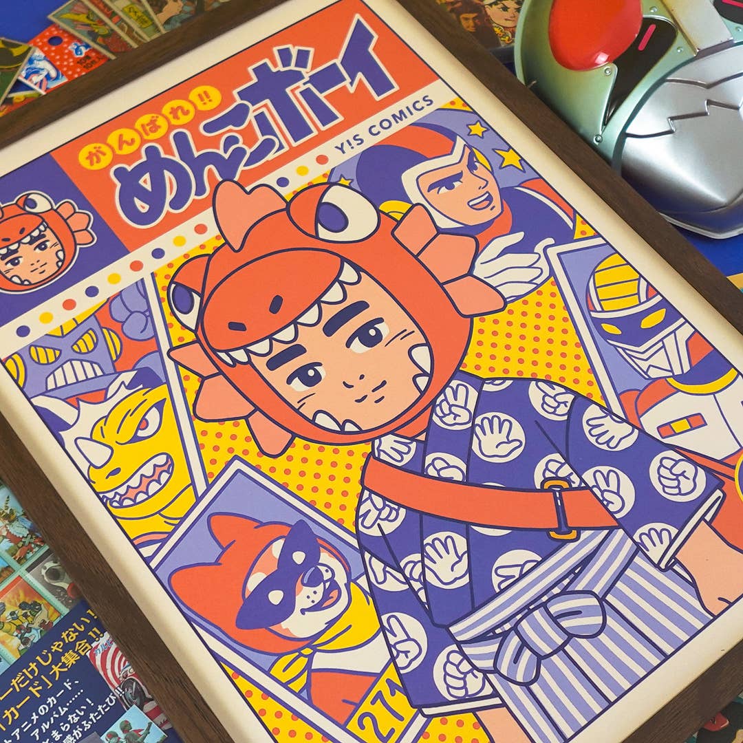 Ganbare! Menko Boy Print