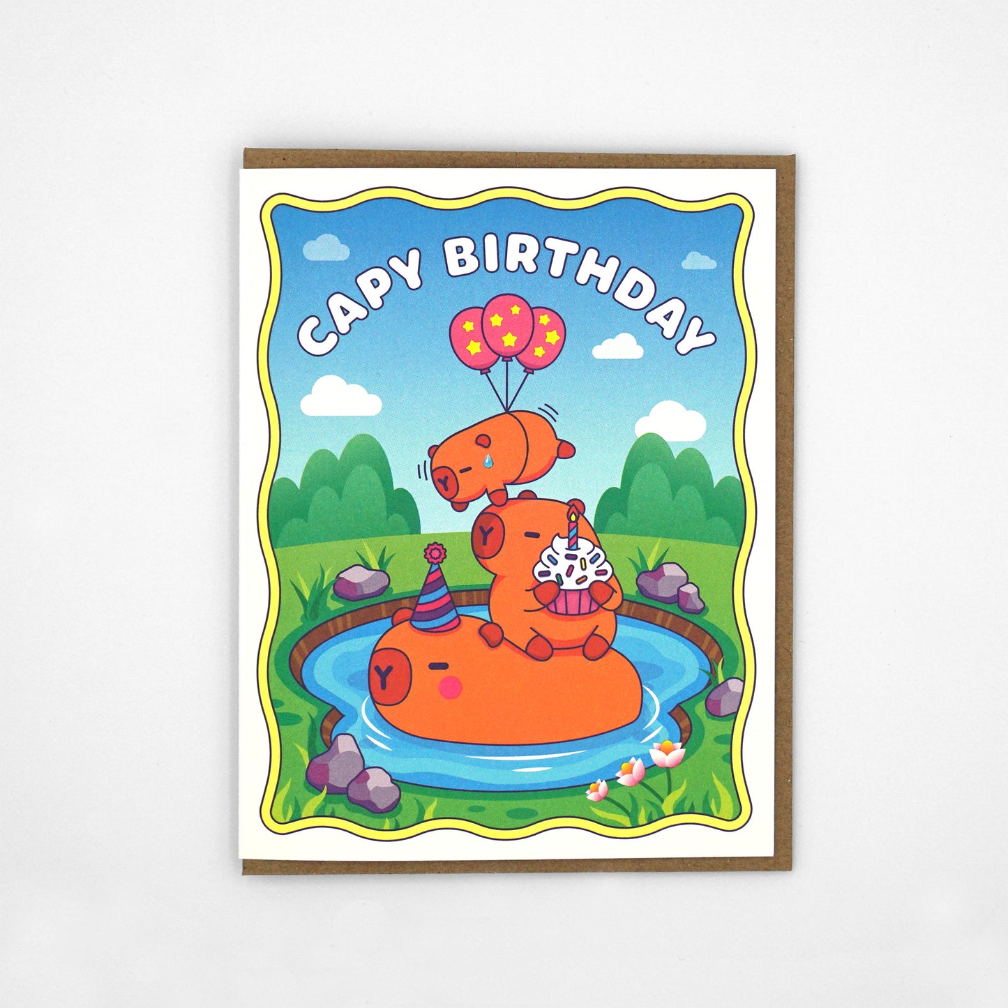 Capy Birthday Greeting Card