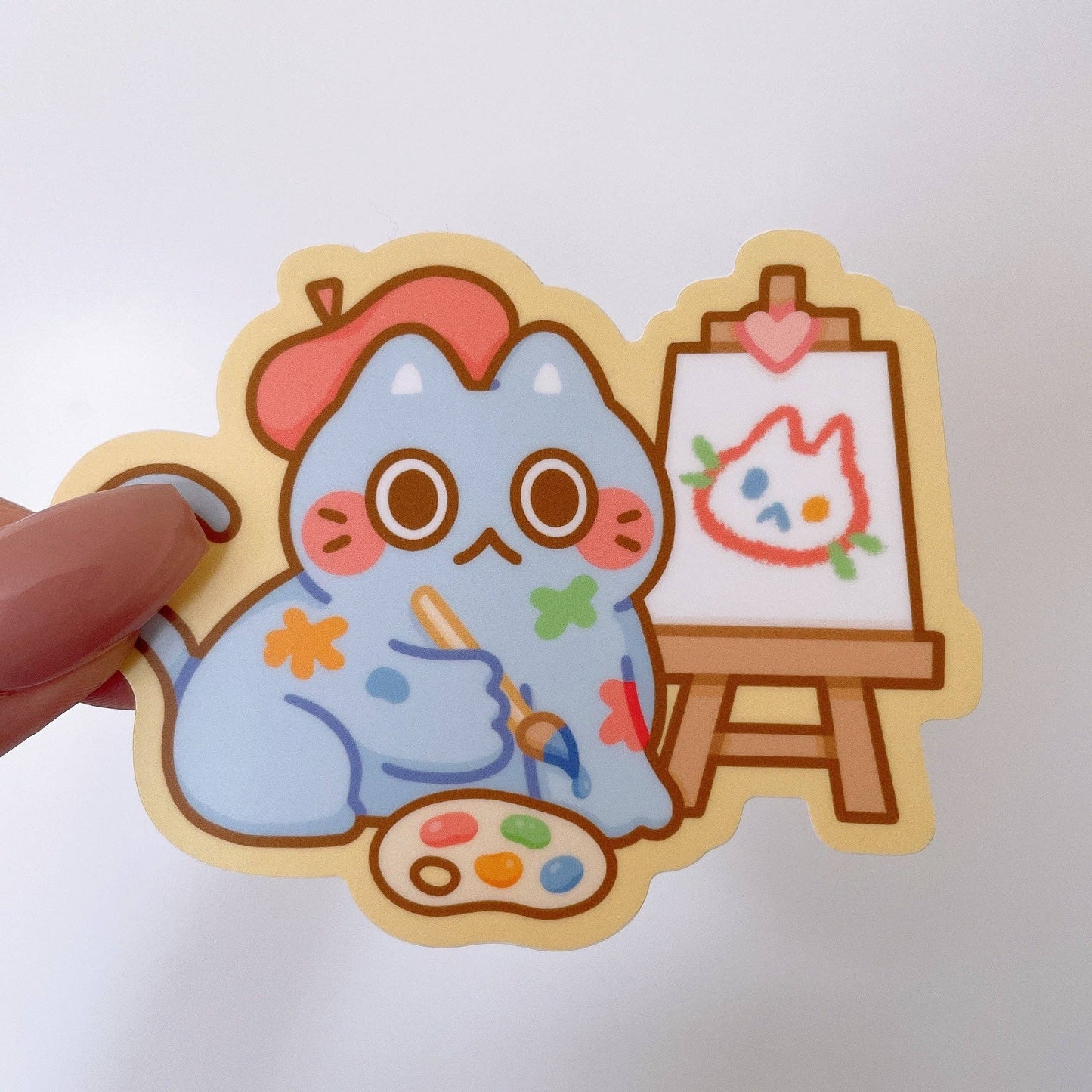 Artist Cat Sticker
