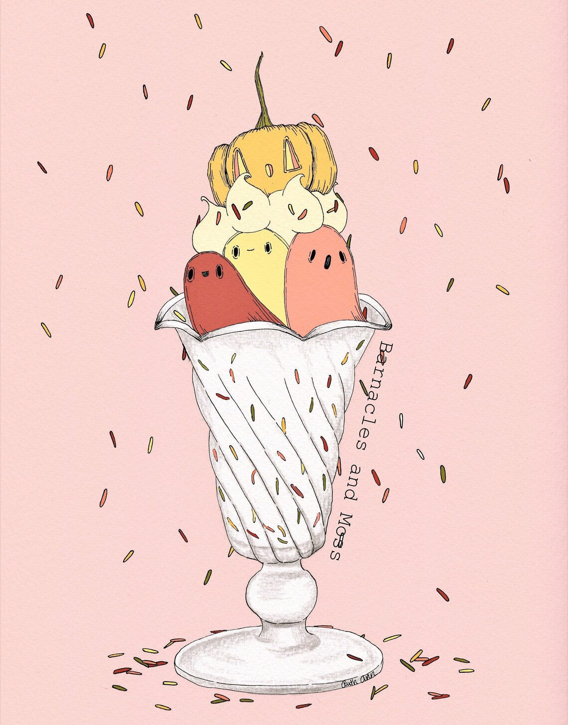 Pumpkin Ice Cream Sundae Print