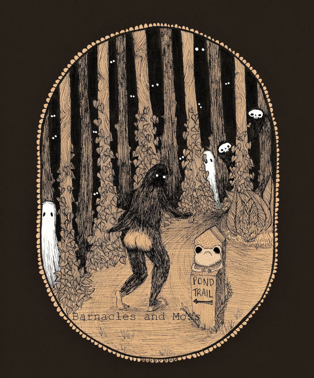 Sasquatch Booty Print