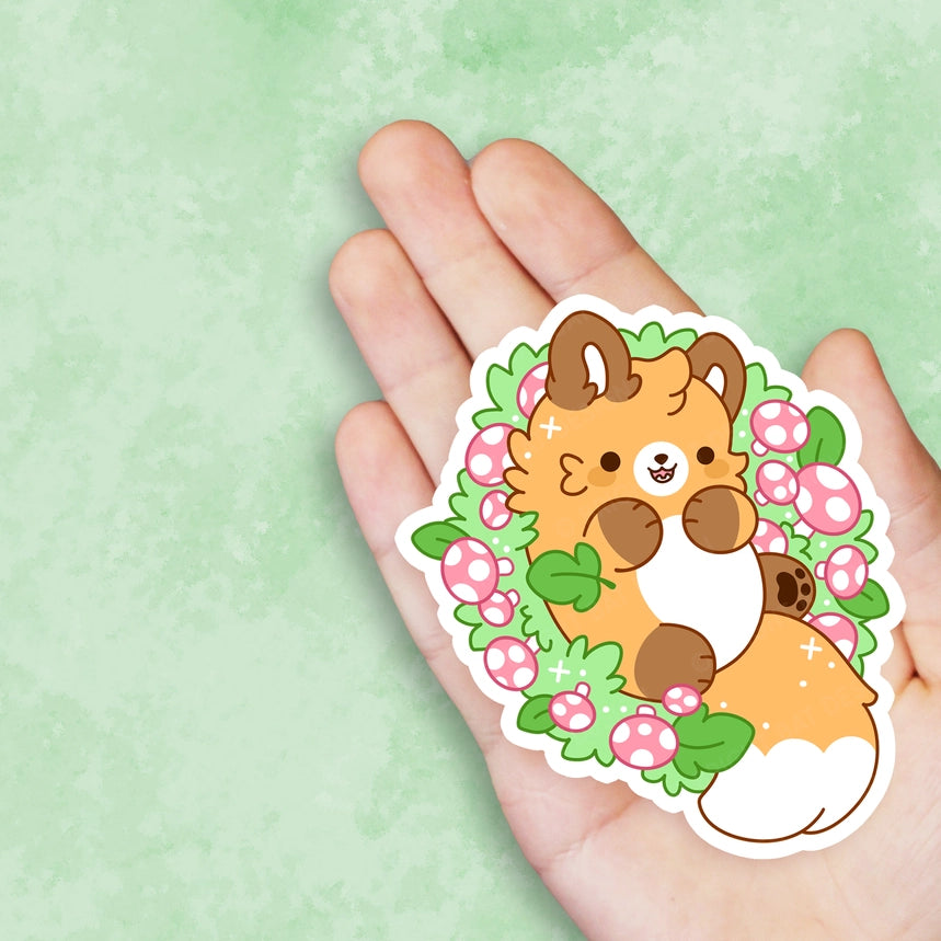 Fairy Ring Fox Nugget Spring Vinyl Sticker