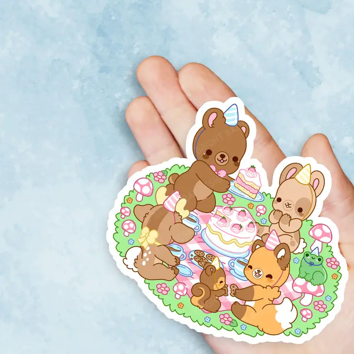 Forest Party Vinyl Sticker
