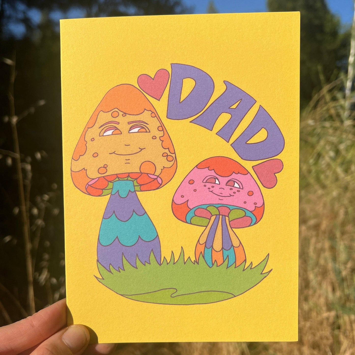 Dad Mushroom Greeting Card