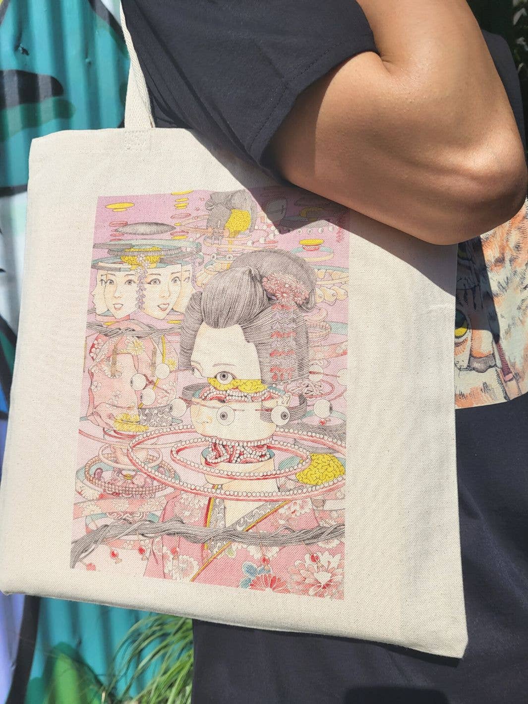 Shintaro Kago Geisha Factorization Tote Bag