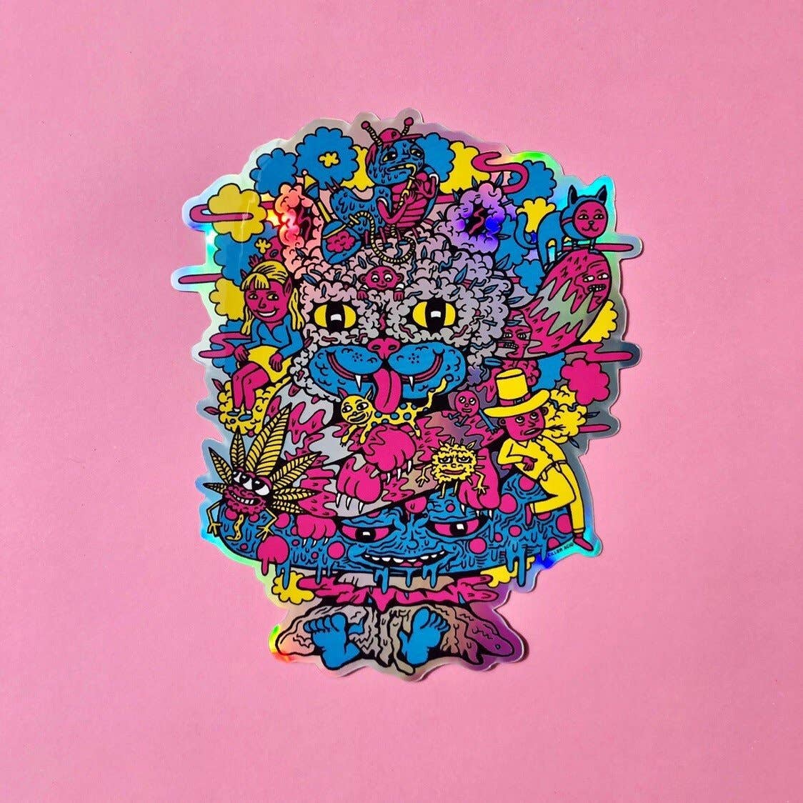 Cheshire OG XL holographic Sticker