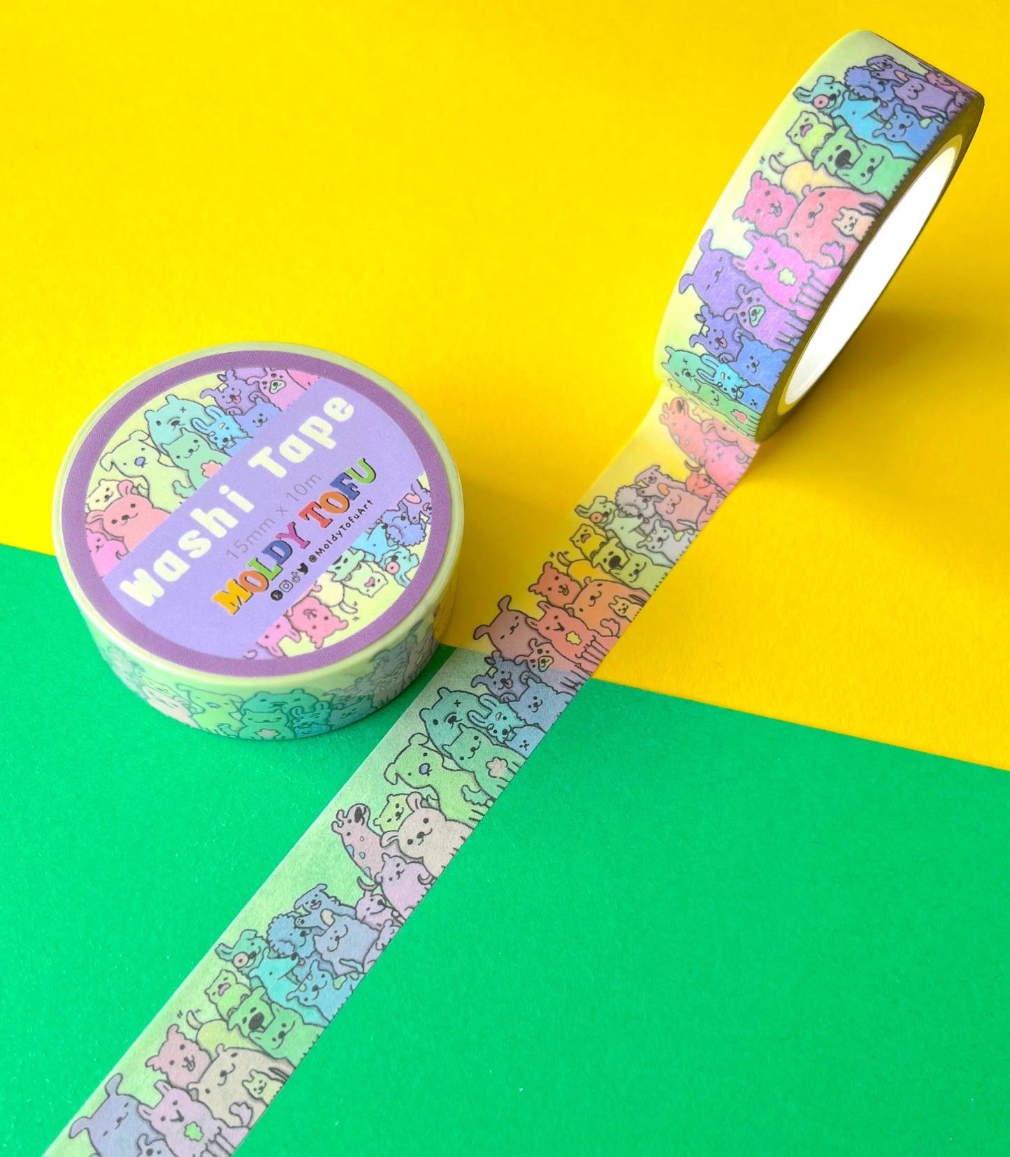 Pastel Puppies Washi Tape