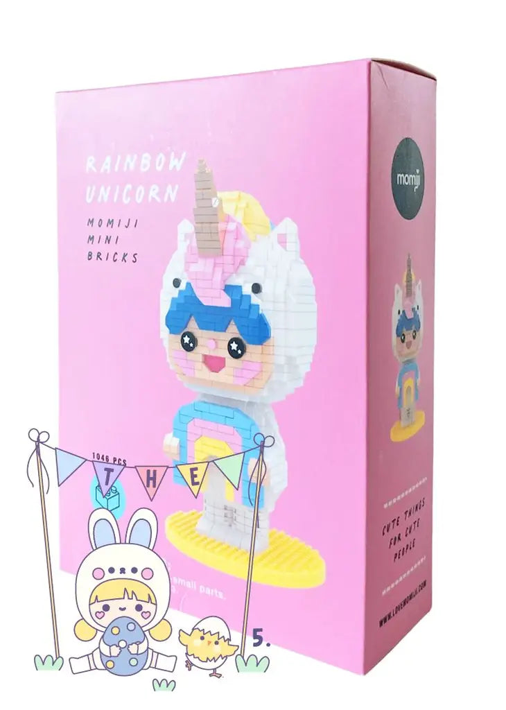 Rainbow Unicorn Mini-bricks