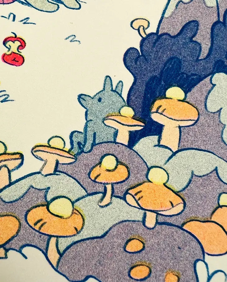 Bedtime Story Risograph Print