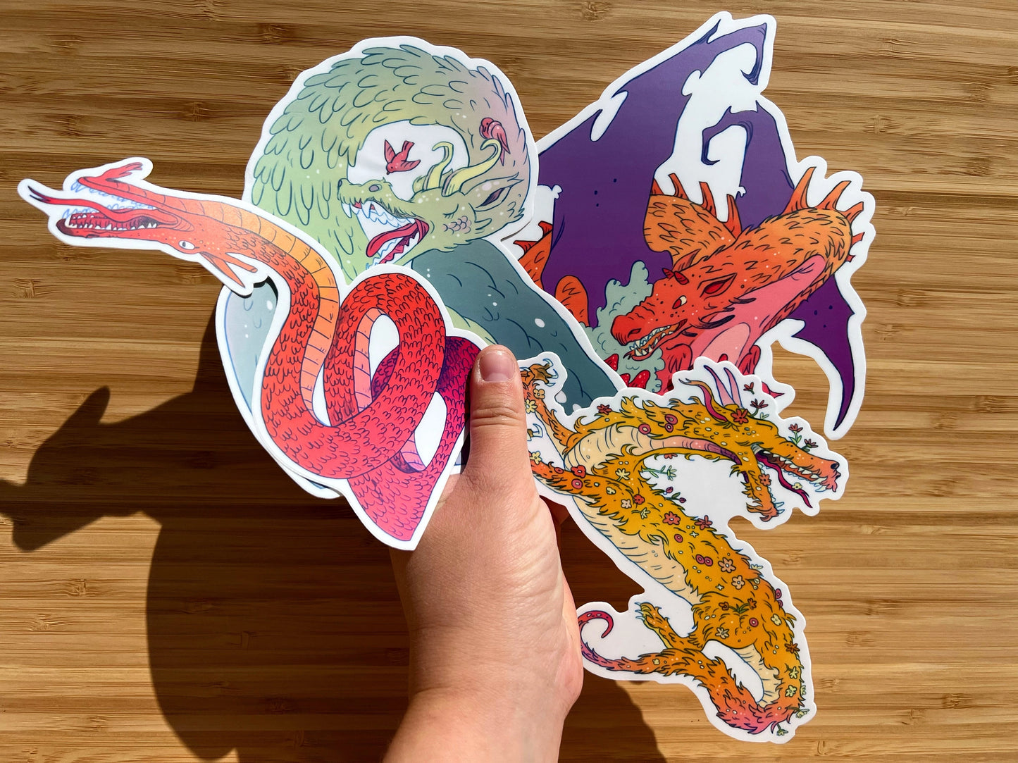 Spring Dragon Large Sticker