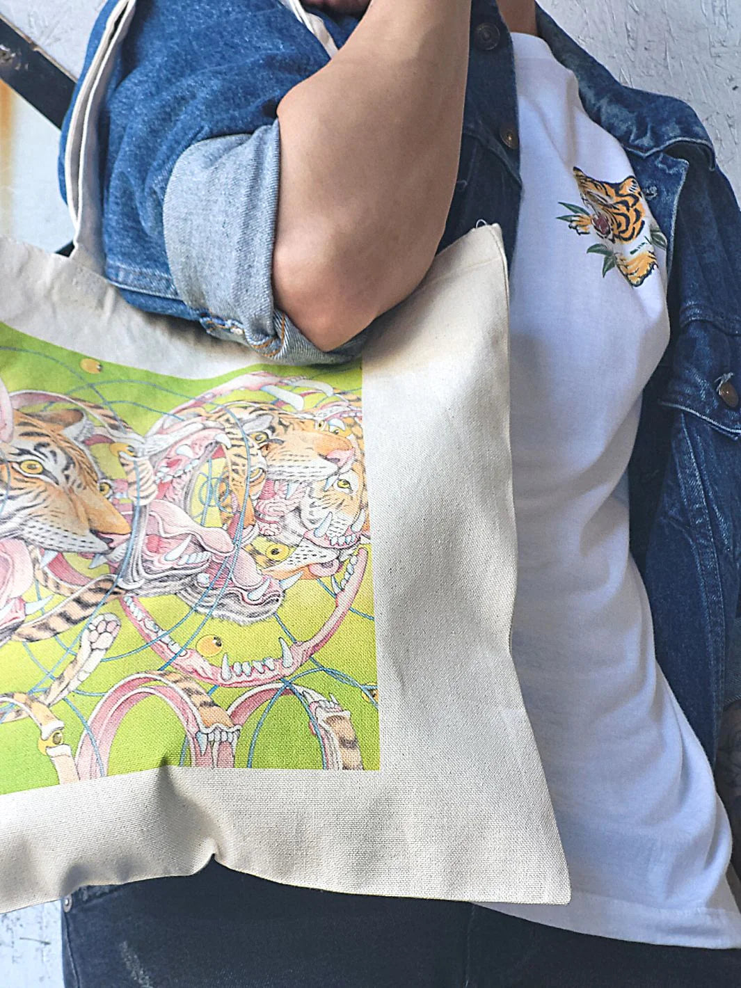 Shintaro Kago Tiger Factorization Tote Bag
