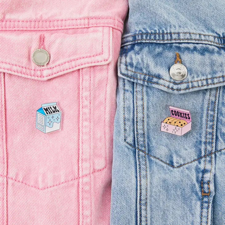 Milk & Cookies Acrylic Pin Pair
