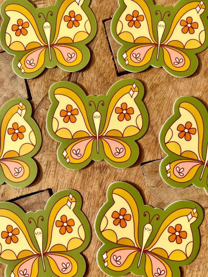 Funky Butterfly Sticker