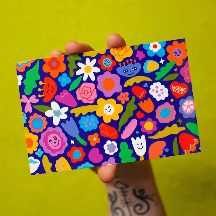 Flower Friends Postcard