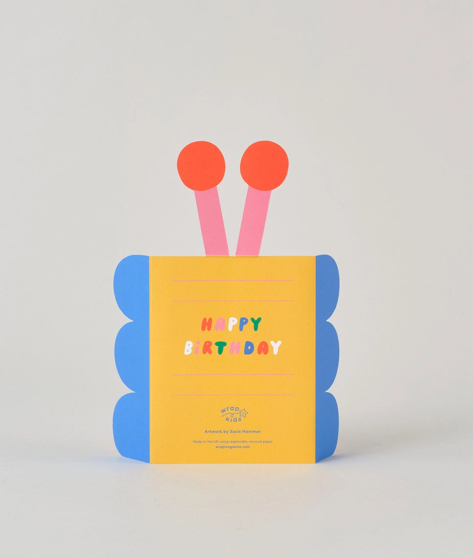 Butterfly Fold Out Birthday Greeting Card