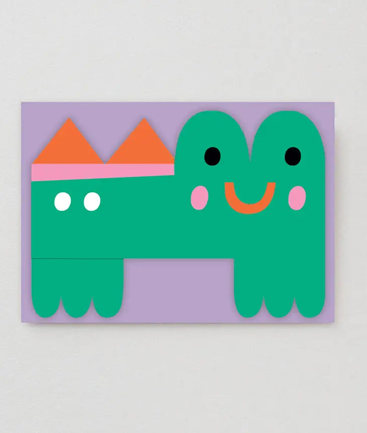 Croc Fold Out Birthday Greeting Card