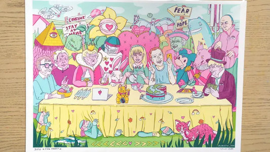 Alice in Lockdown Tea Party Gicleé Print
