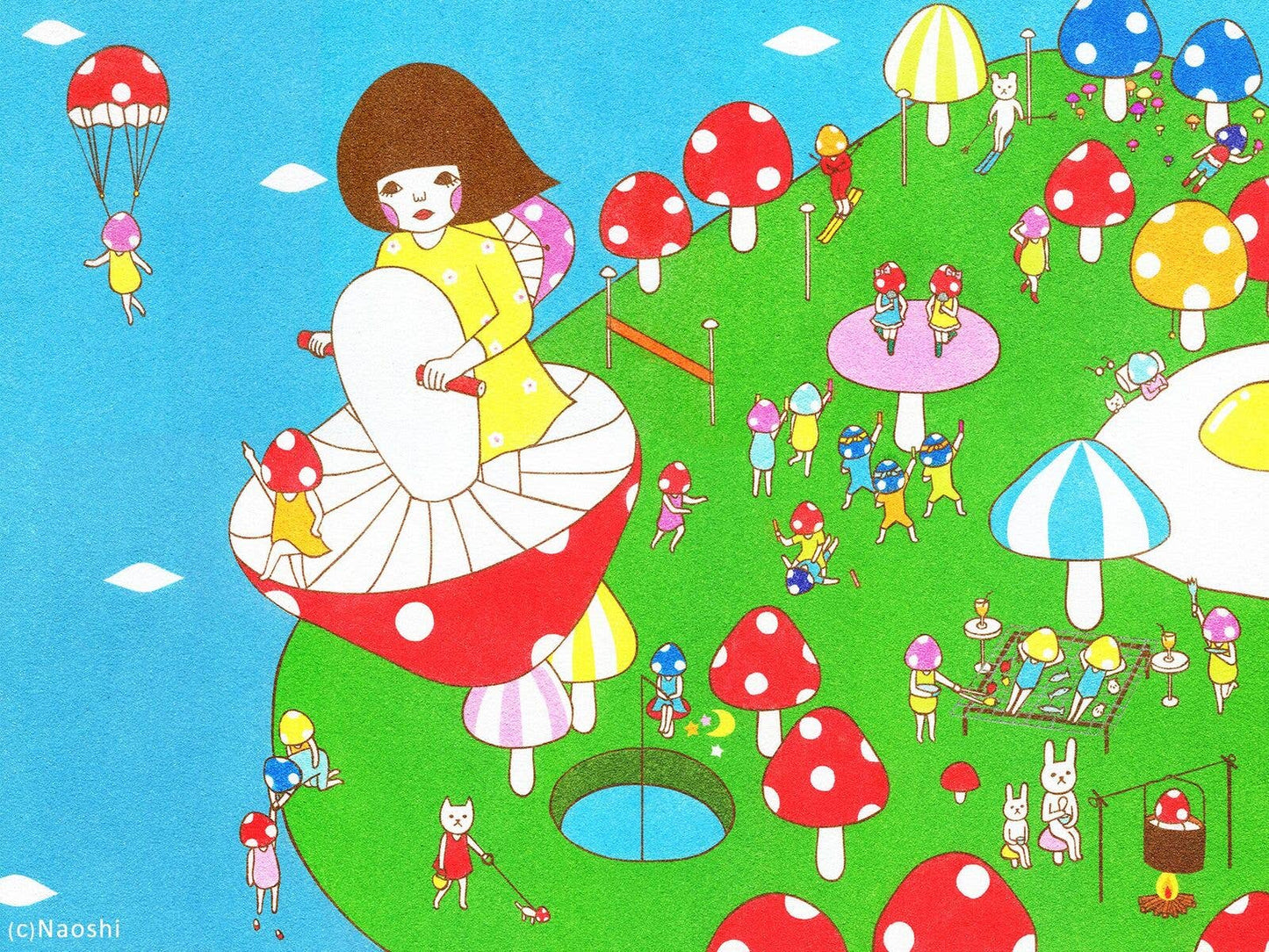 Mushroom Land Departure Print