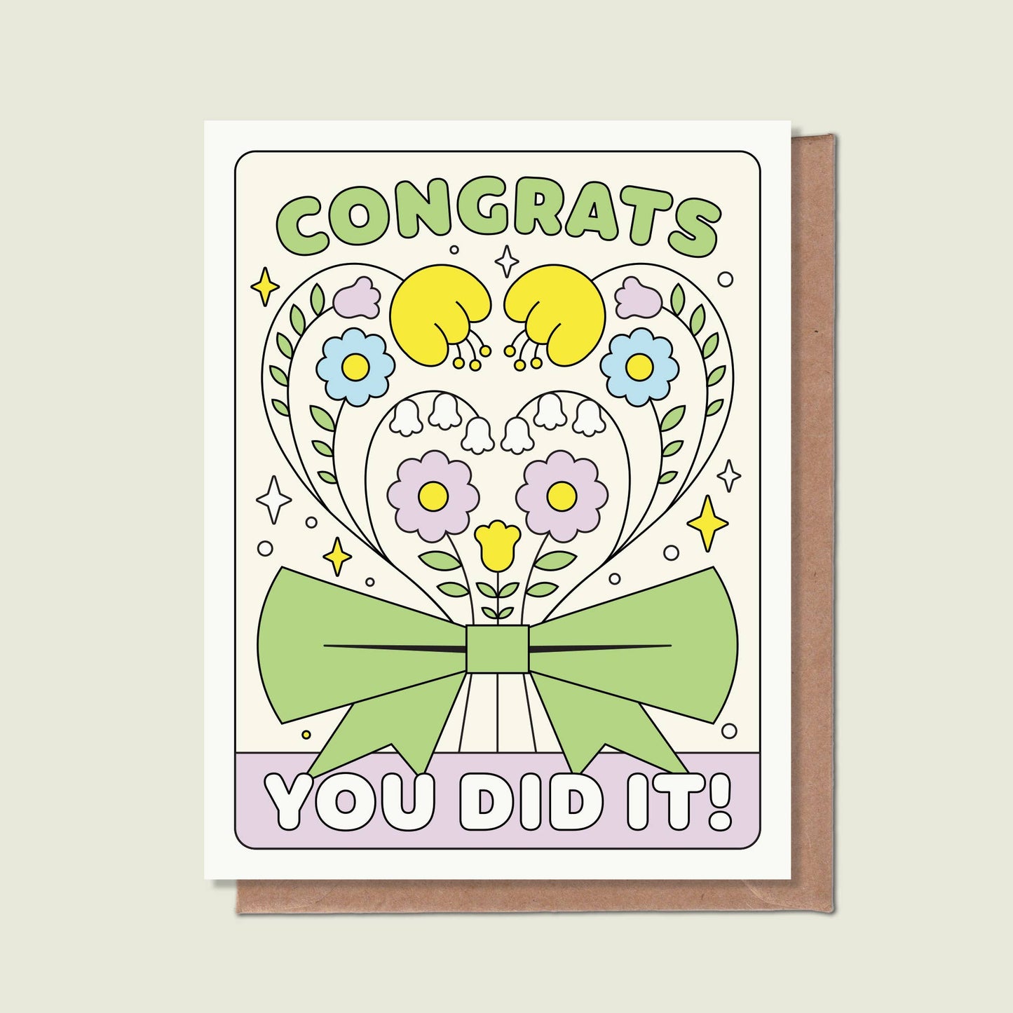 Congrats, You Did It Greeting Card