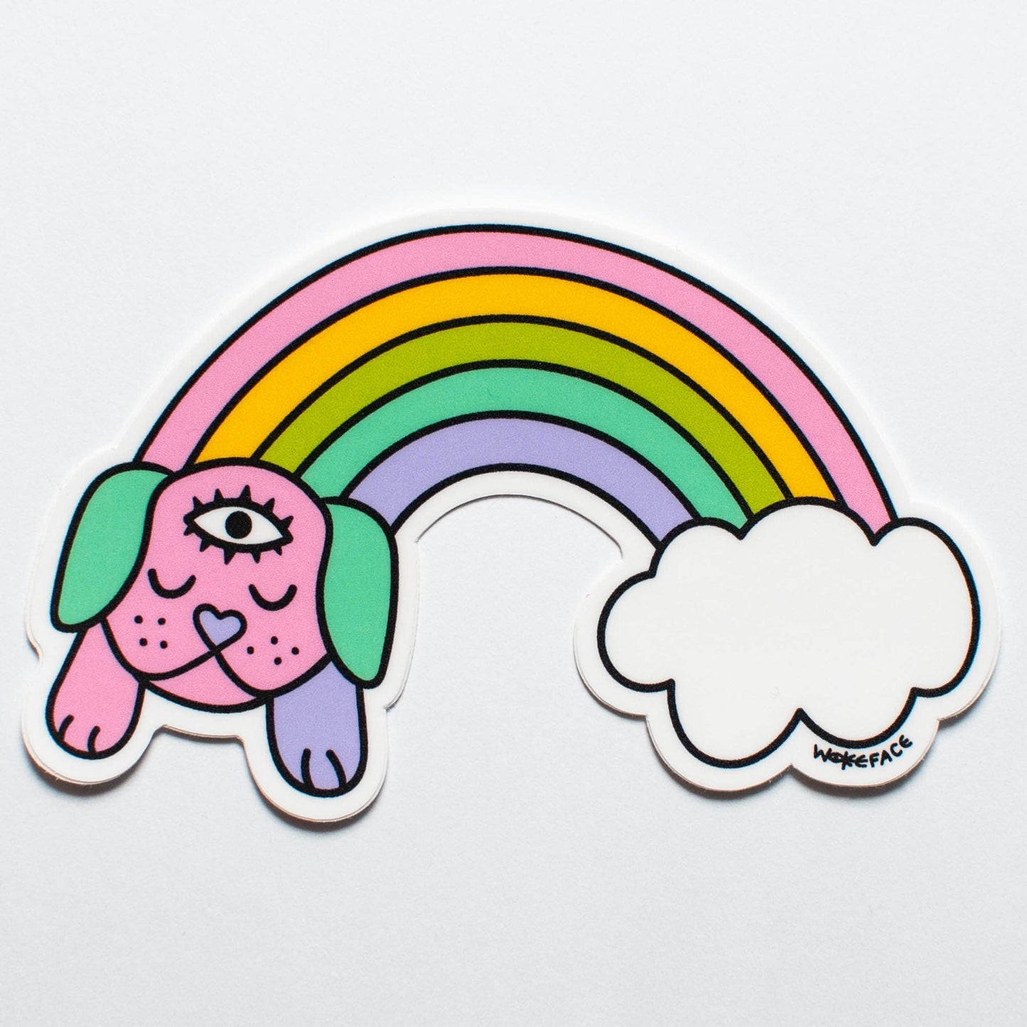 Rainbow Dog Sticker