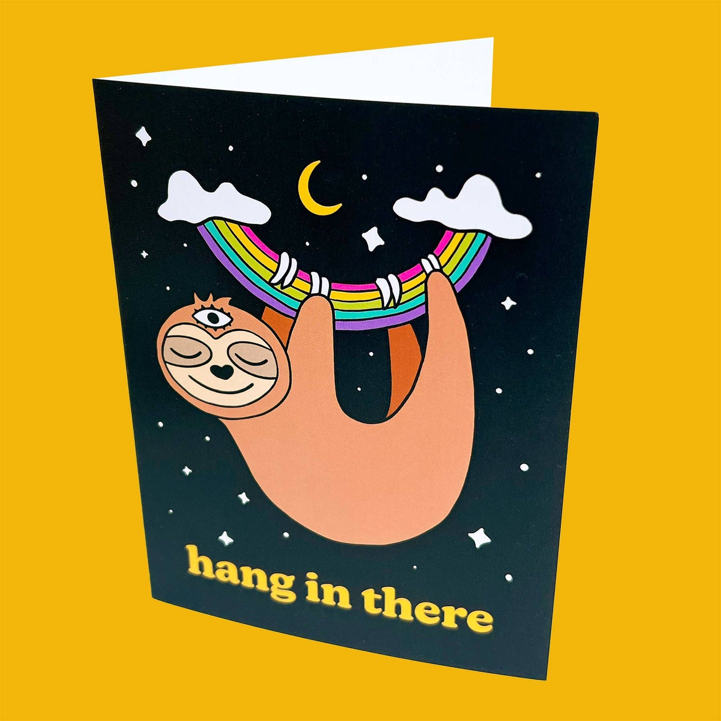Hang in There Sloth Greeting Card