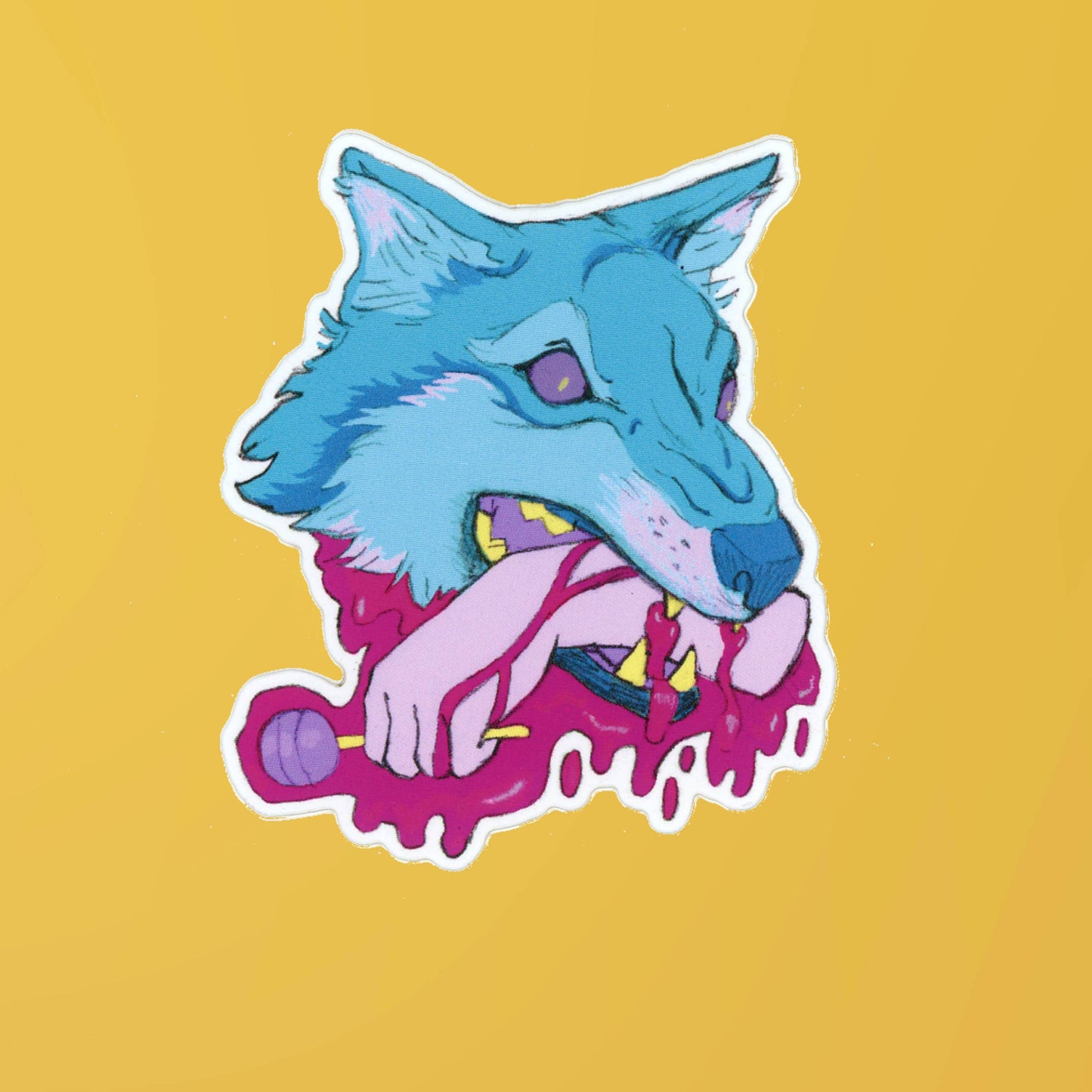 Wolf Head Sticker