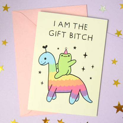 I Am The Gift Birth Greeting Card