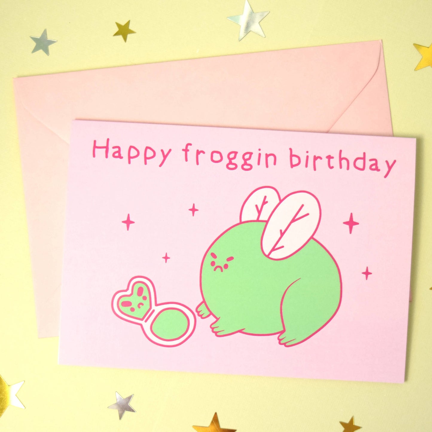 Happy Froggin Birthday Greeting Card