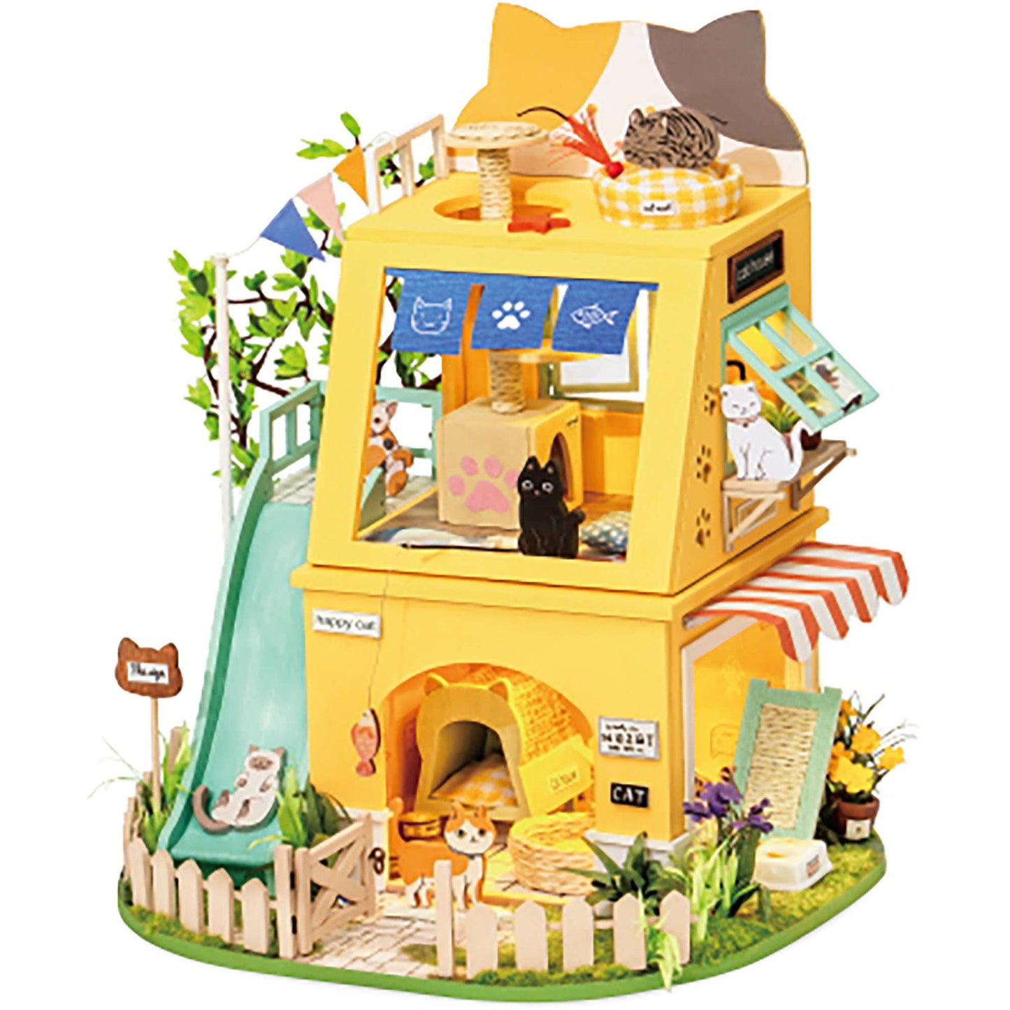 Rolife Cat House DIY Miniature House Kit