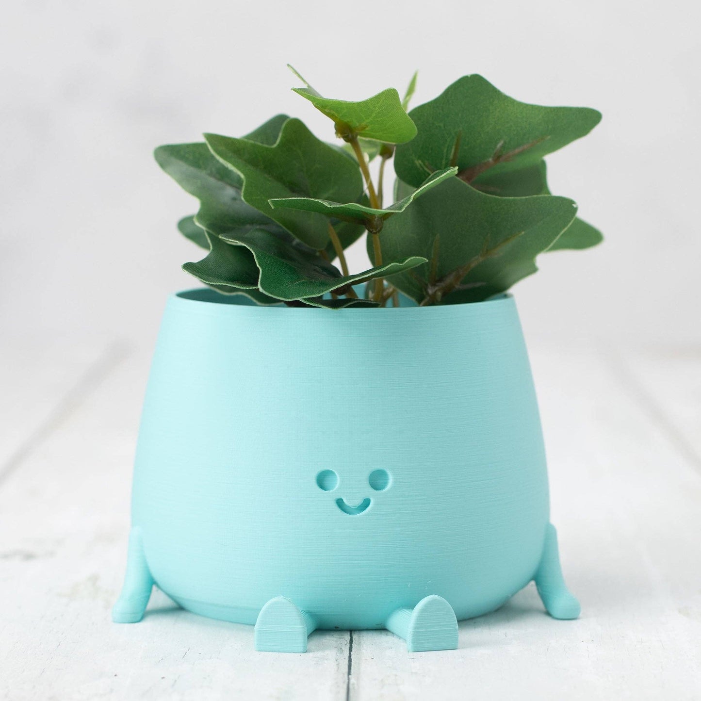 Happy Pot Planter Matte Light Blue
