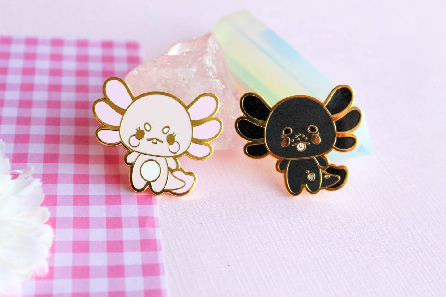 Axolotl Enamel Pin