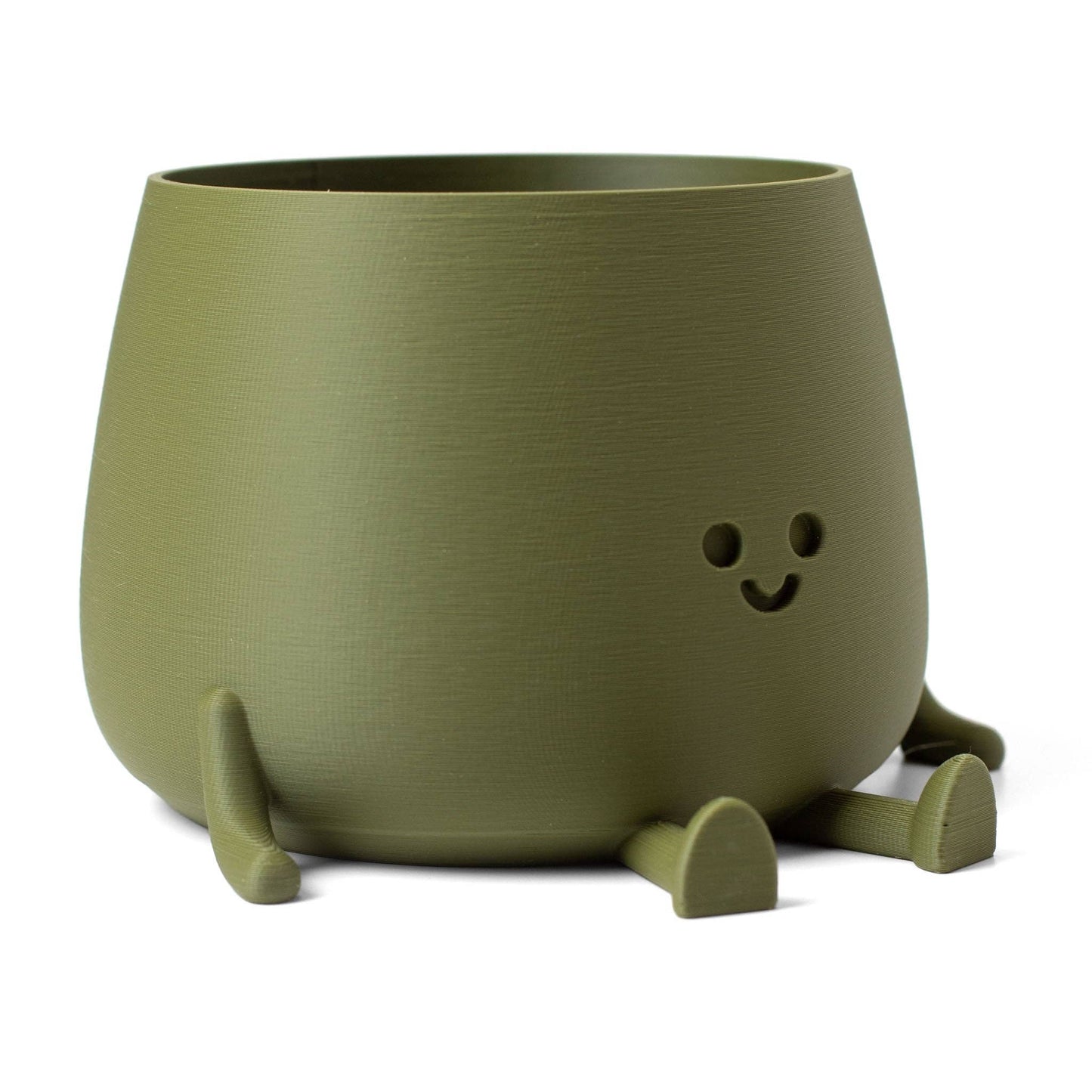 Happy Pot Planter Matte Green