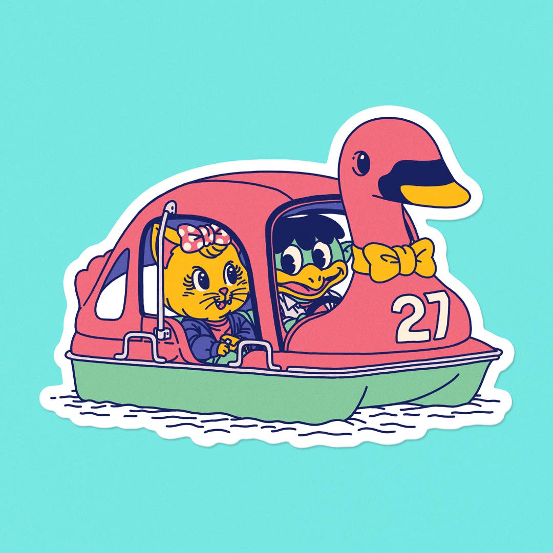 Swanboat Sticker