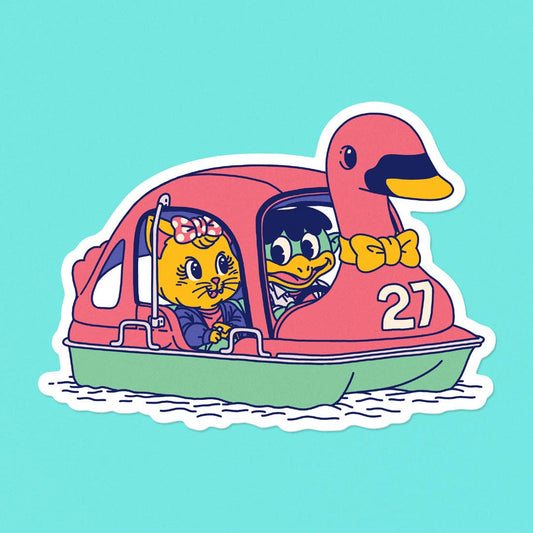 Swanboat Sticker