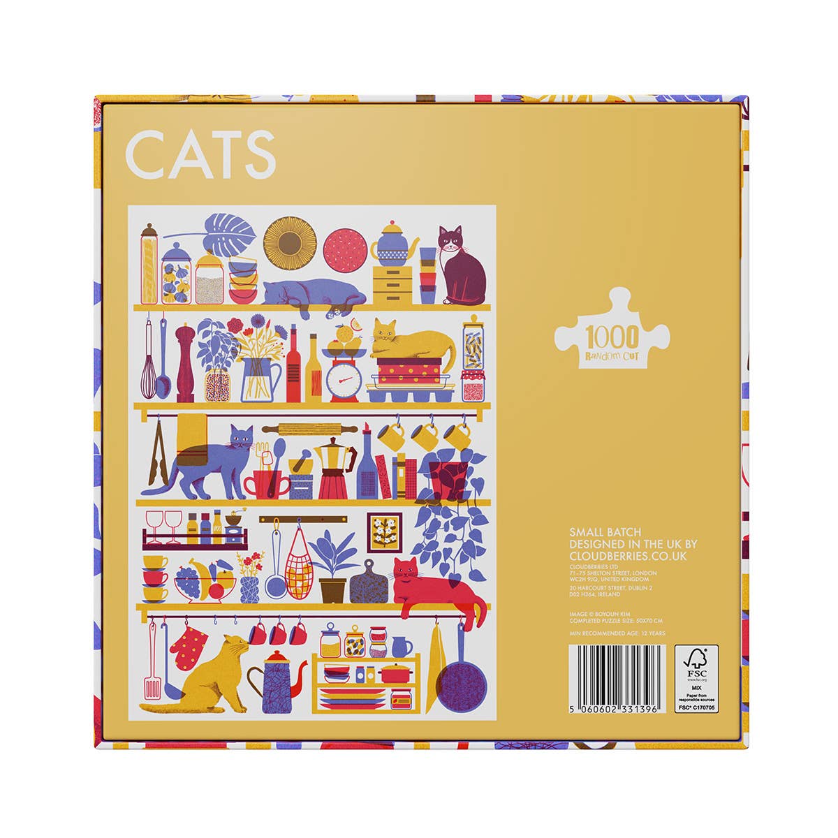 1000 Piece Puzzle, Cat Jigsaw Puzzle for Adults, Cats Puzzle