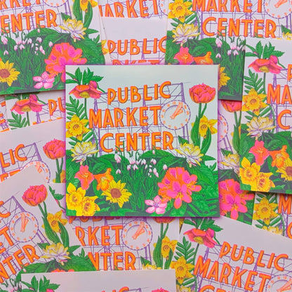 Pike Place Market Riso Print