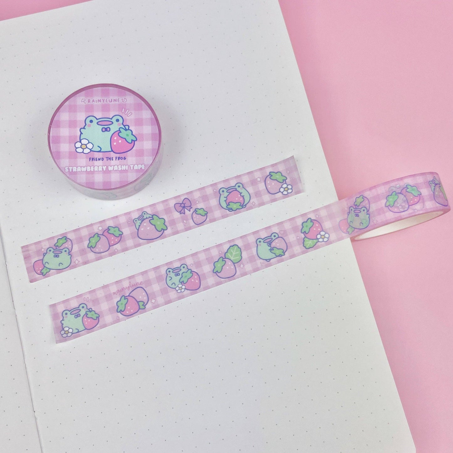Strawberry Frog Washi Tape