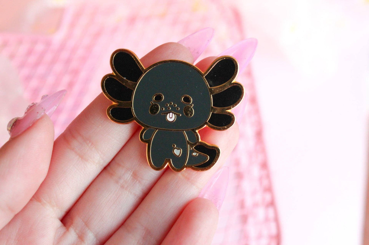Axolotl Enamel Pin