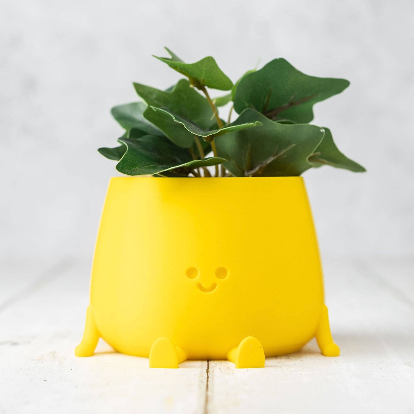 Happy Pot Planter Yellow