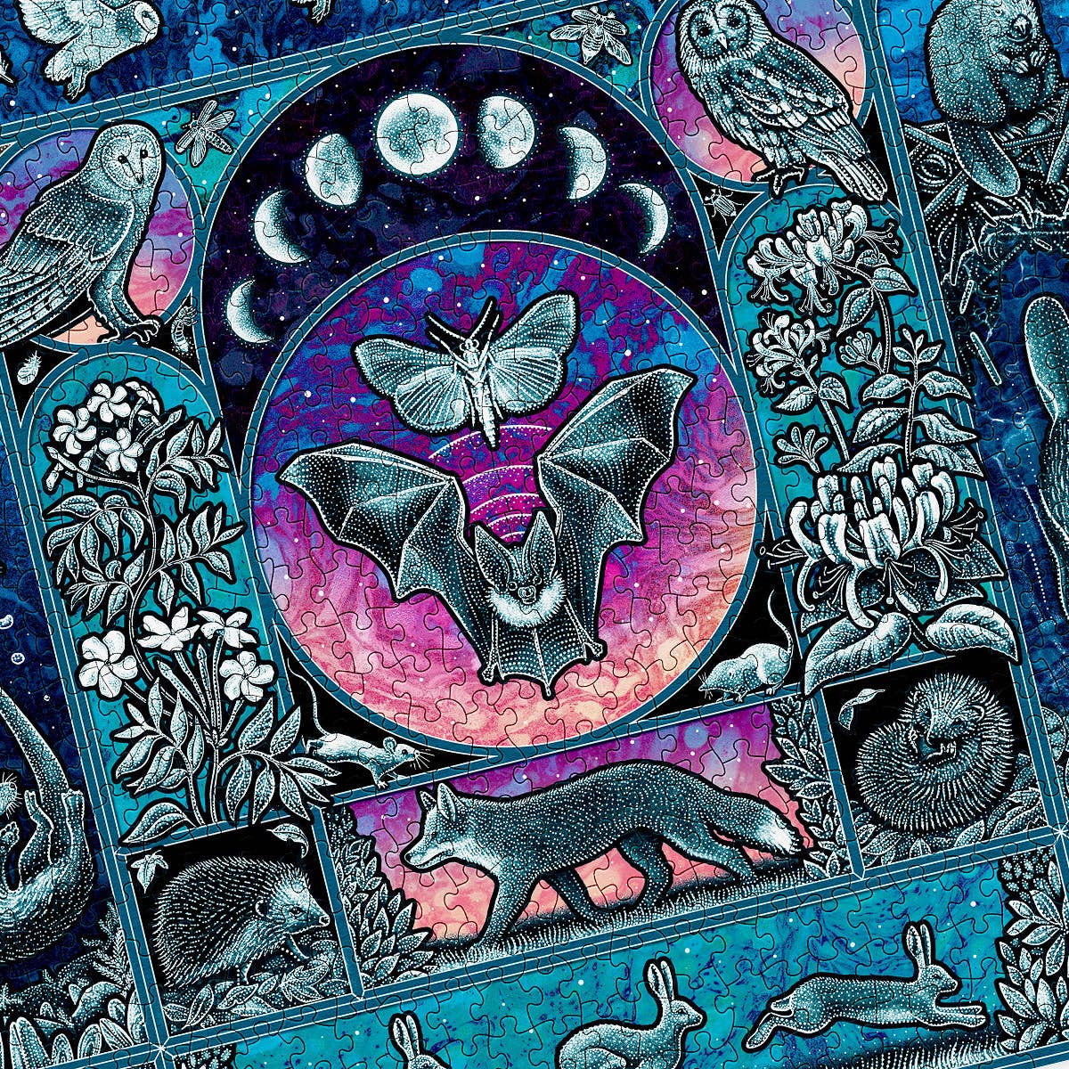 Nocturnal 1000 Piece Random Cut Jigsaw Puzzle for Adults