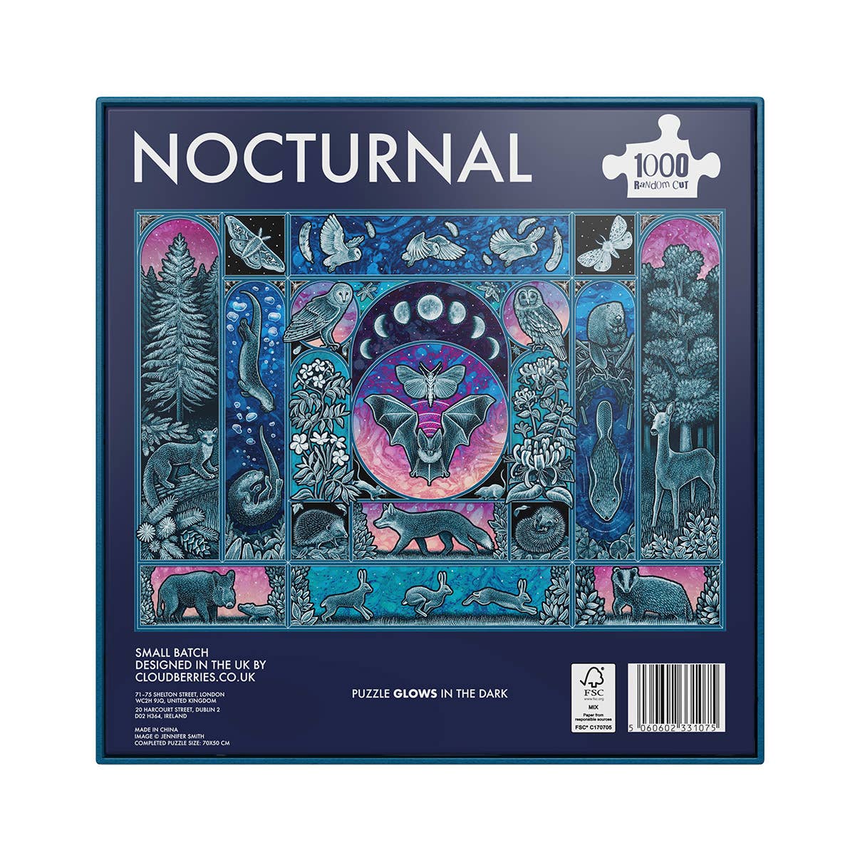 Nocturnal 1000 Piece Random Cut Jigsaw Puzzle for Adults
