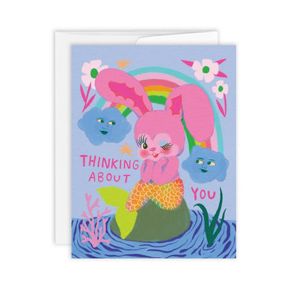 Bunny Mermaid Greeting Card