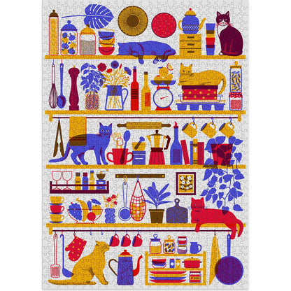 1000 Piece Puzzle, Cat Jigsaw Puzzle for Adults, Cats Puzzle