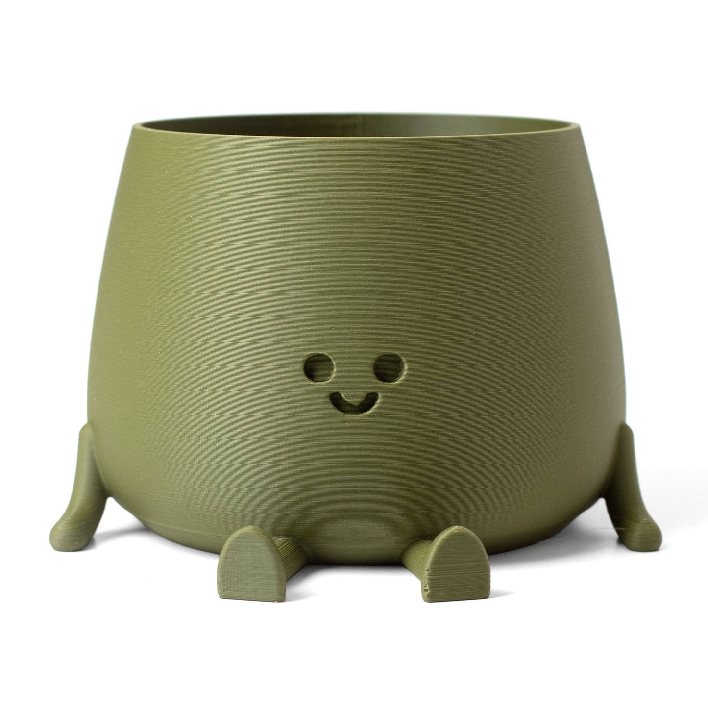 Happy Pot Planter Matte Green