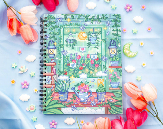 Botanical Bliss Spiral Lined Notebook