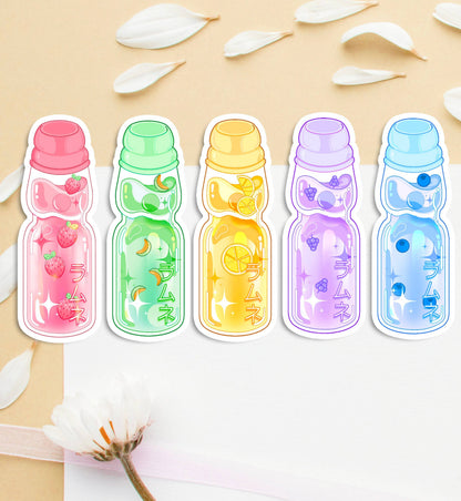 Ramune Soda Holographic Stickers