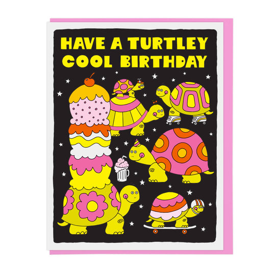 Turtley Cool Birthday Greeting Card