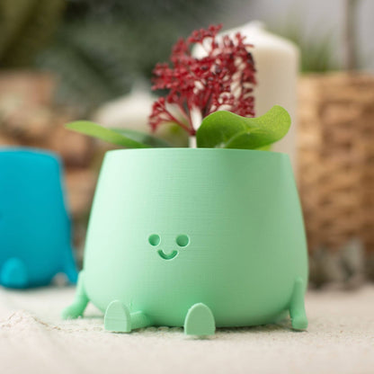Happy Pot Planter Mint Green
