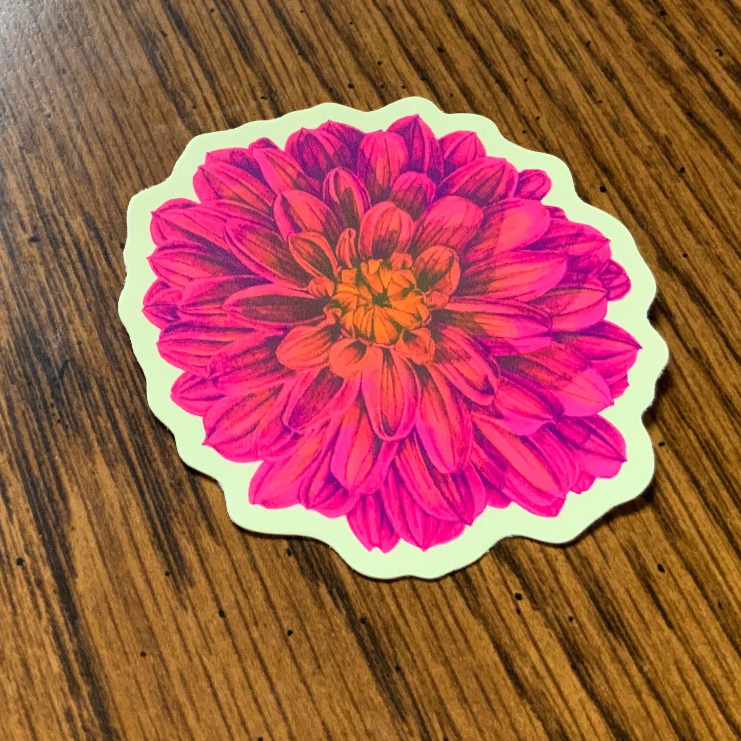 Dahlia Flower Sticker