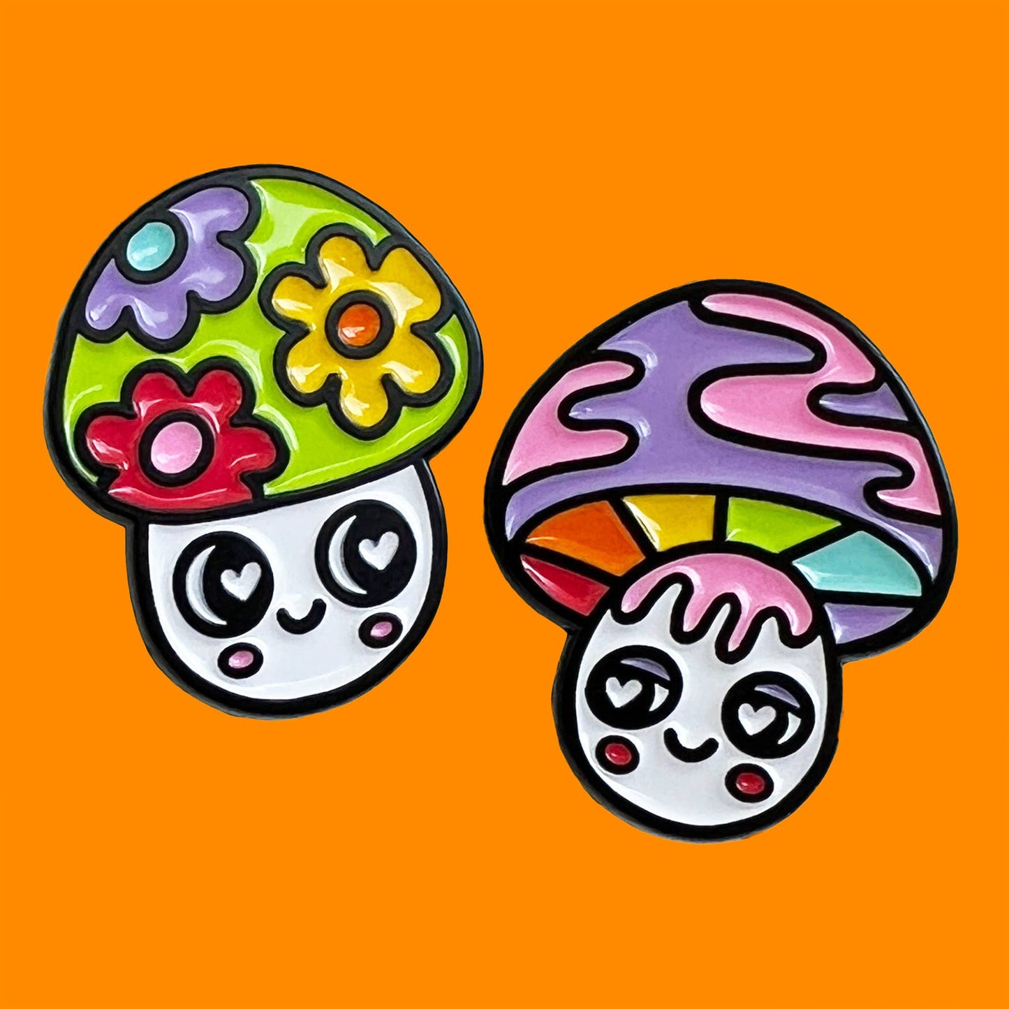 Mushroom Duo Pin Set